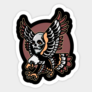 skull eagle tattoo Sticker